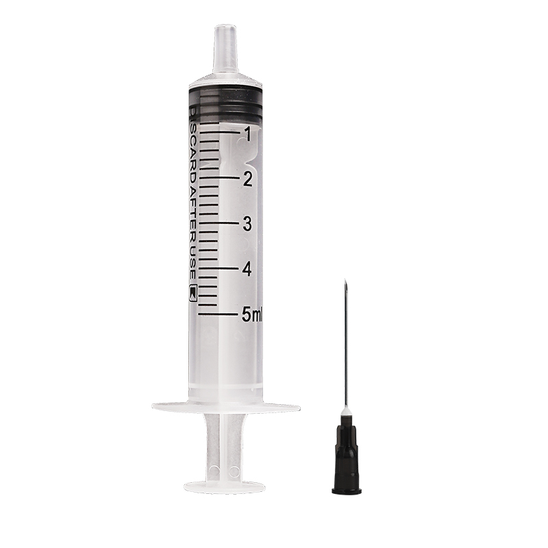必康 一次性使用无菌注射器 带针 5ml 0.7*30twlb(黑色)12支