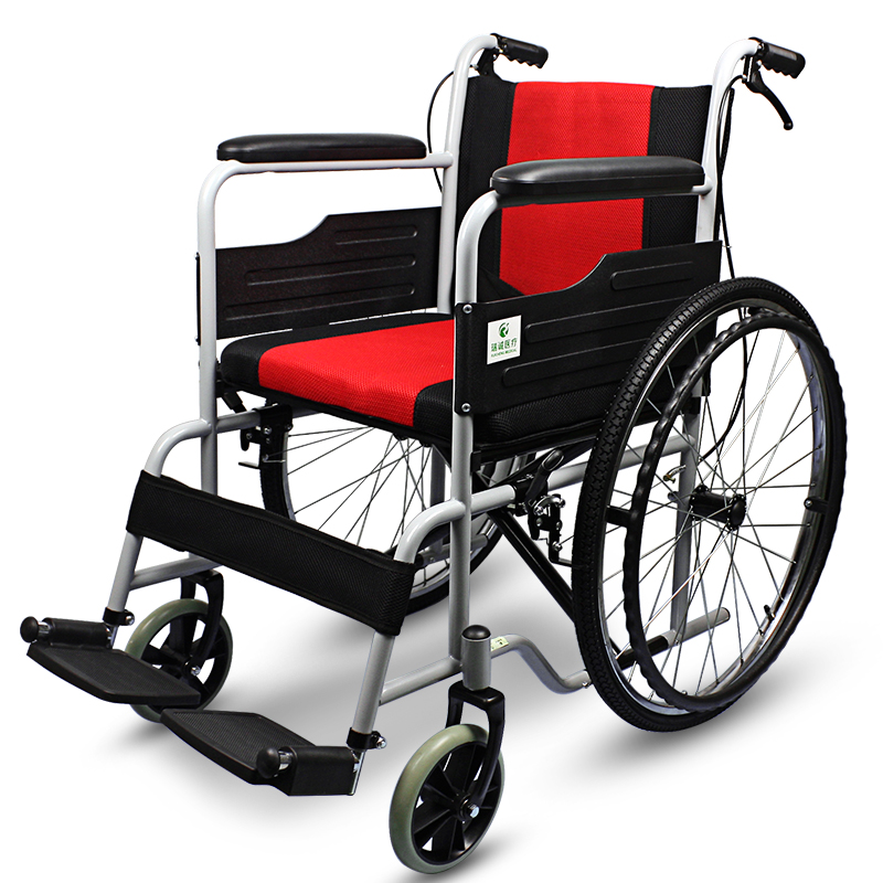 加加林 手动轮椅RCG03（钢管 折叠 软硬双座）